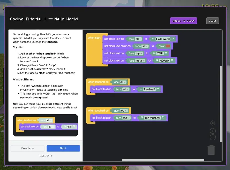 Blockerzz learn to code with blocks screenshot